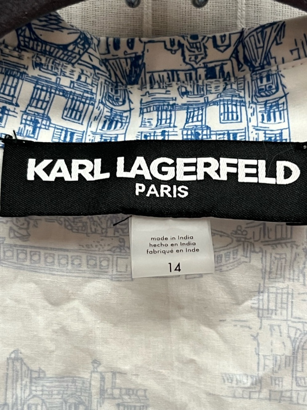 Karl Lagerfeld Paris Toile
Sketch Belted Shirt Dress Size 14 - Picture 7 of 15